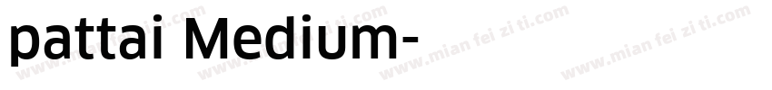 pattai Medium字体转换